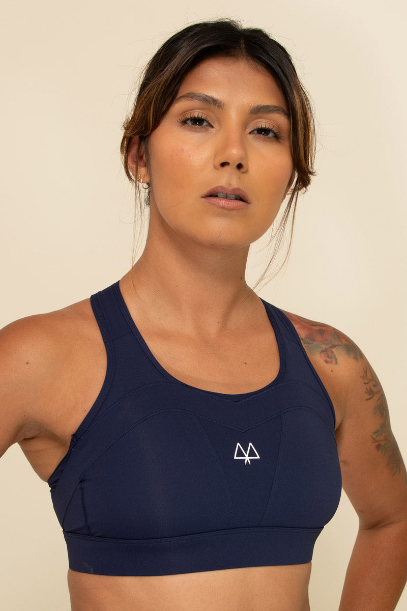 Maaree empower sports bra navy blue