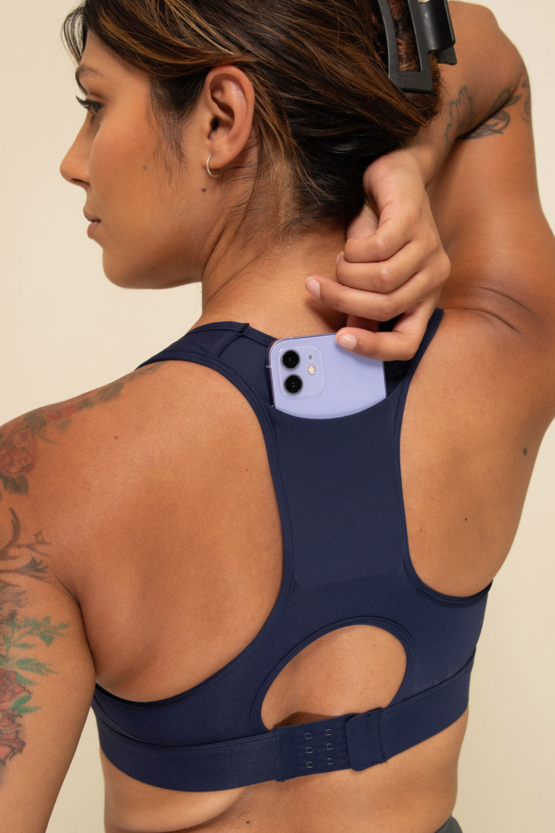 Maaree empower sports bra navy blue