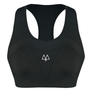 MAAREE Empower Medium-Impact Sports Bra Black front